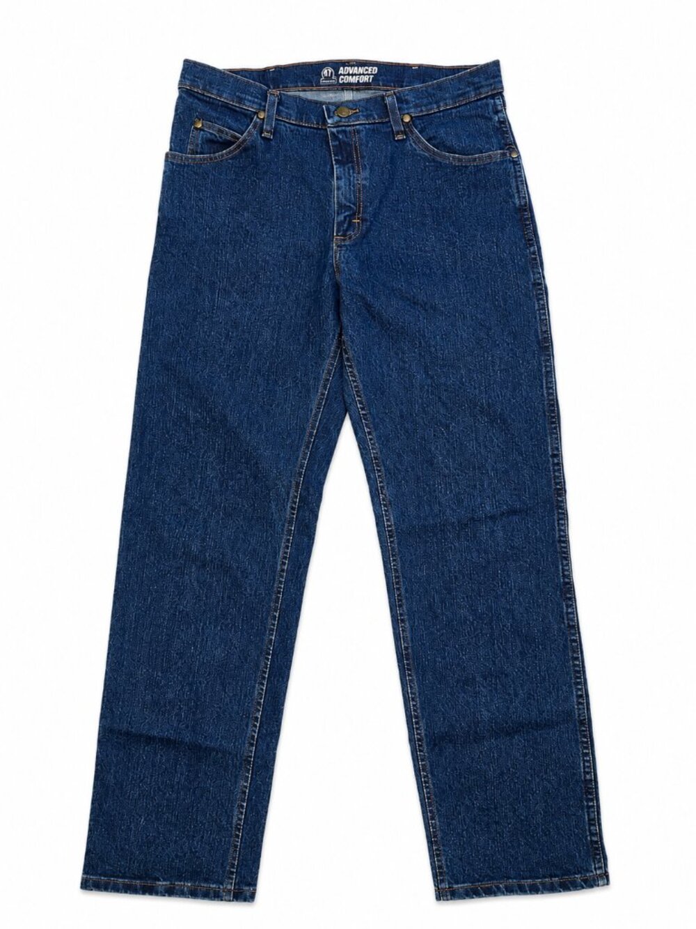 Wrangler Advanced Comfort Jeans Men's 32x32 Straight Leg Dark Wash Denim